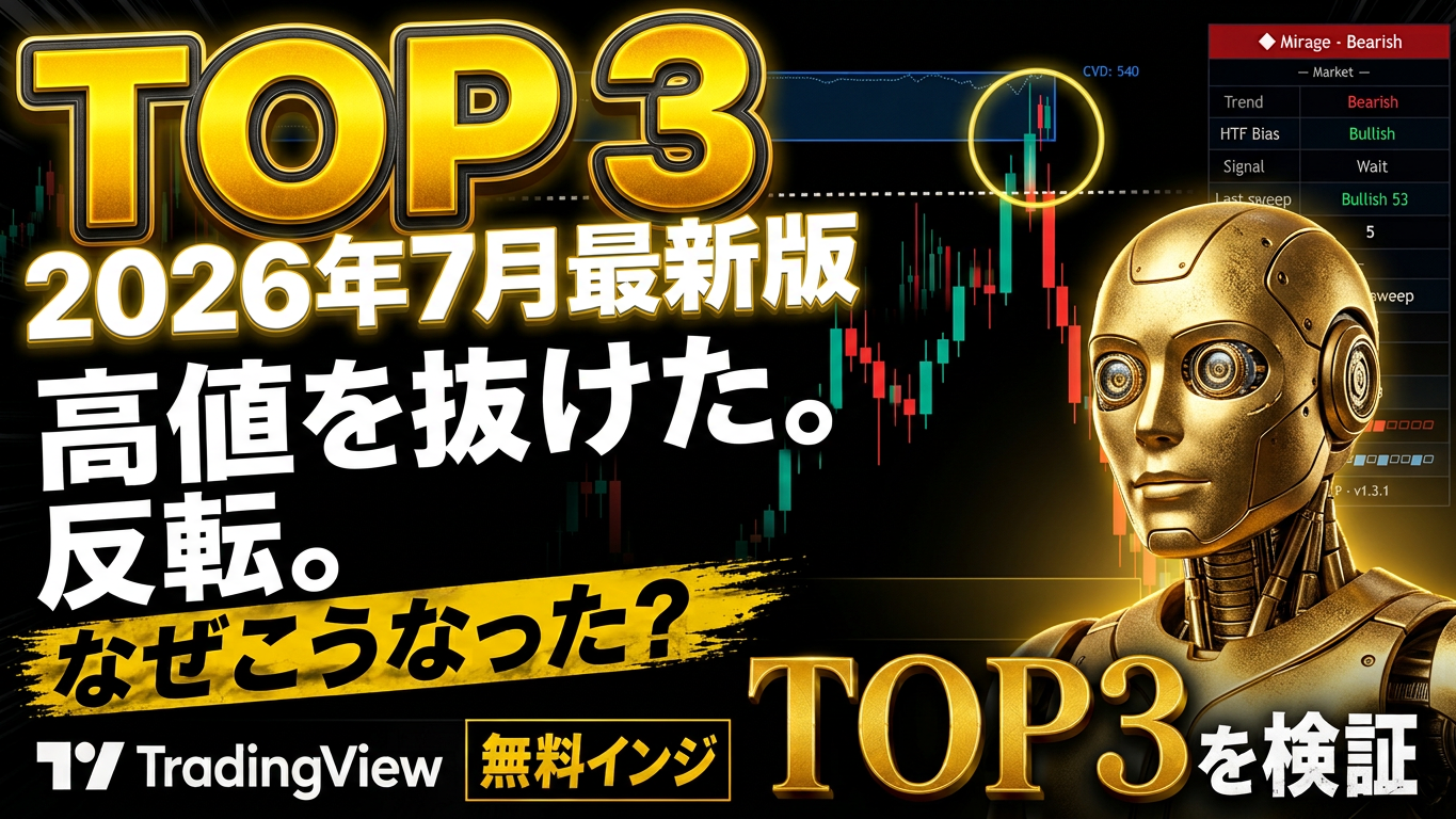 高値を抜けた直後の反転を検証するTradingViewインジケーターTOP3